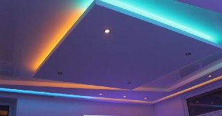 Натяжной потолок с подсветкой Дальнегорск, цена от 2139 руб.